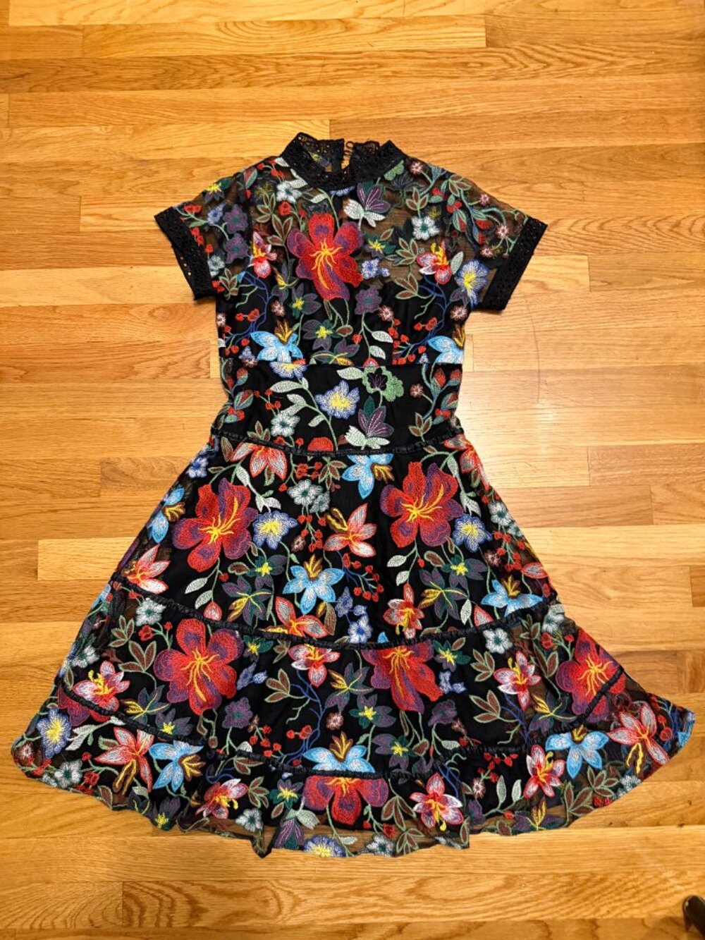 Anthropologie Vone Janine Embroidered Dress - Picture 6 of 14
